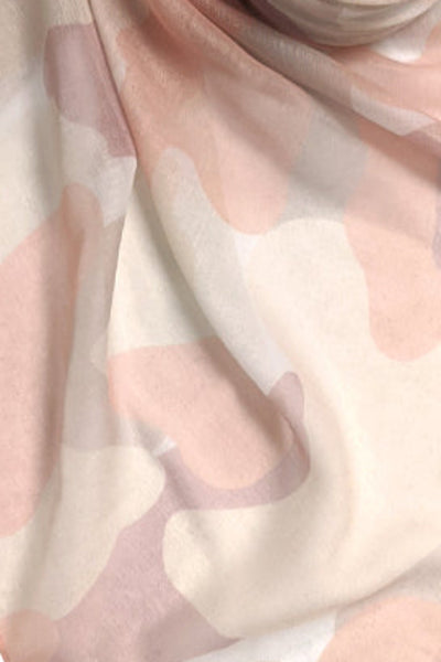 Spun Scarves Sarong Spring Clouds / Blush Spring Clouds Print Scarf Wrap Sarong