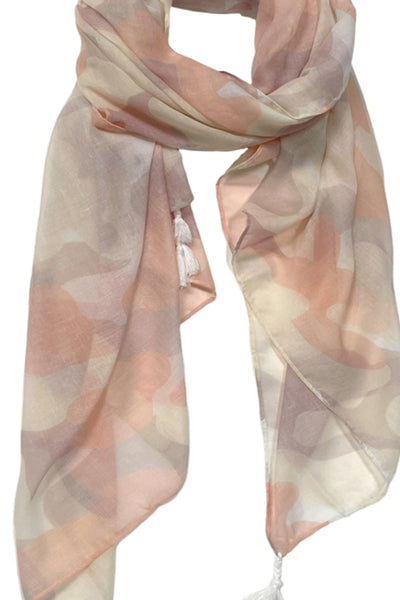 Spun Scarves Sarong Spring Clouds / Blush Spring Clouds Print Scarf Wrap Sarong
