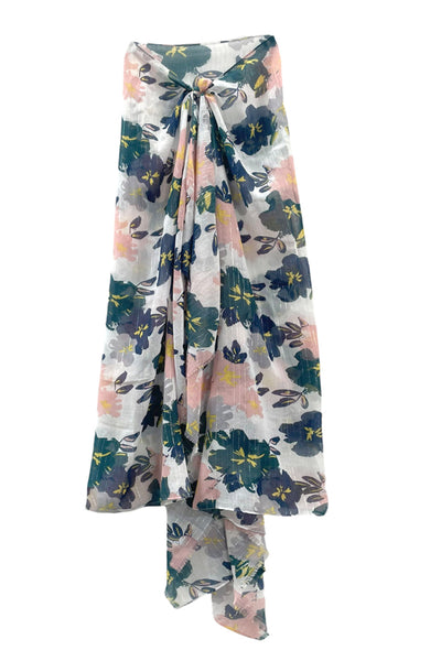 Spun Scarves Sarong Sundry Floral / Multi Sundry Floral Print Scarf Wrap