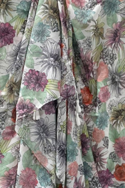 Spun Scarves Sarong Tropical Oasis / Multi Tropical Oasis Print Scarf Wrap Sarong
