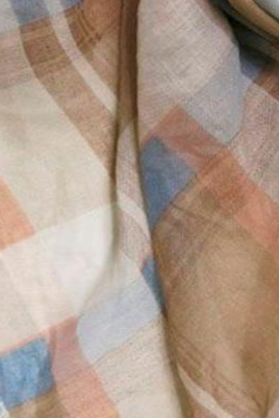 Spun Scarves Scarf Fireside Plaid Printed Scarf / Tan Fireside Plaid Printed Scarf