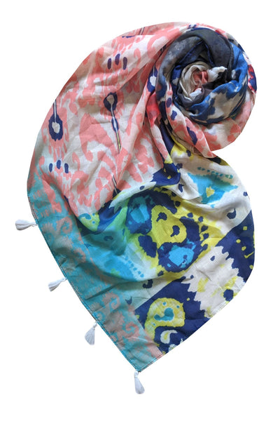 Spun Scarves Scarf Mystic Relic / Coral Mystic Relic Sarong Wrap