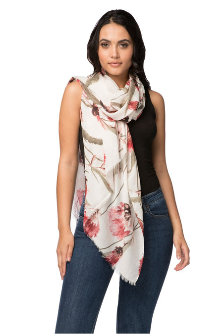 Oversized Scarf Wrap in Printed Triangle Tips Print