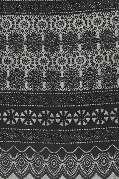 Spun Scarves Wrap Snowflake Intarsia Blanket Wrap