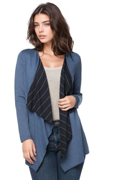 Subtle Luxury Cardigan S/M / Batik/Black / Zen Blend Zen Blend Pamela Reversible Open Sweater Cardigan Knit