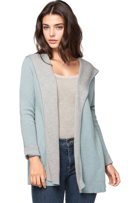 Kylie Sweater Cardigan in Oats Combo