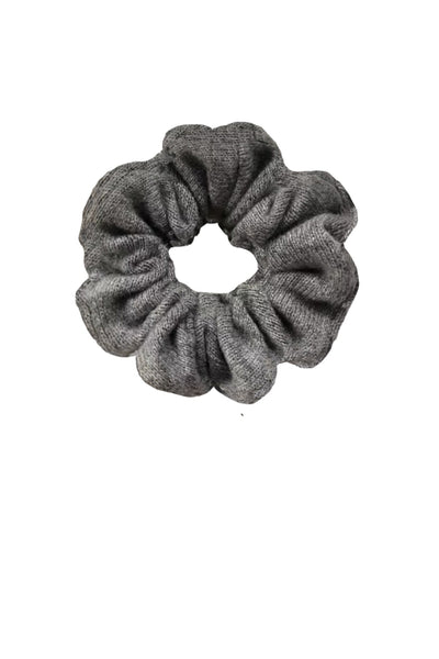 Subtle Luxury Cashmere Charcoal / One Size 100% Cashmere Large Luxury Hair Scrunchie