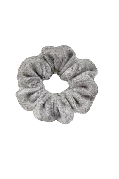 Subtle Luxury Cashmere Heather Grey / One Size 100% Cashmere Large Luxury Hair Scrunchie