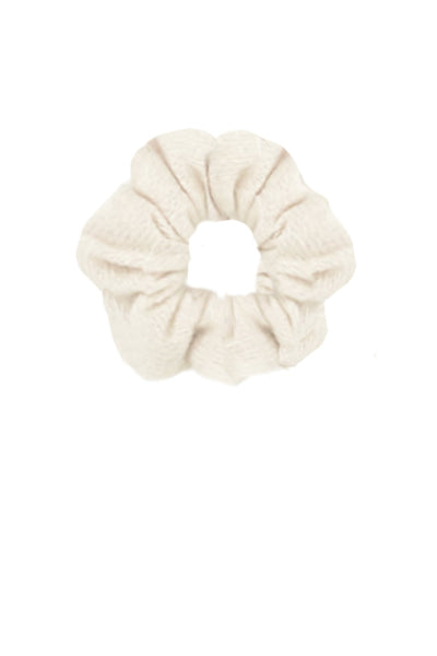 Subtle Luxury Cashmere Ivovy White / One Size 100% Cashmere Large Luxury Hair Scrunchie