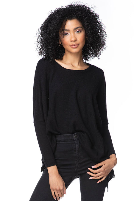 100% Cashmere Reversible Easy V-Neck Sweater in Fall Favorites