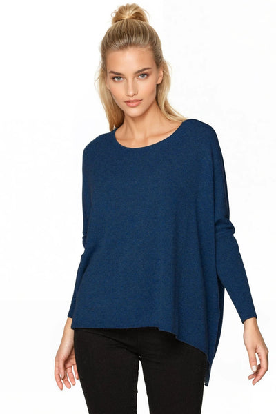 Subtle Luxury Cashmere Sweater Cashmere Loose & Easy Crew Sweater / S/M / Deep Sea 100% Cashmere Loose & Easy Crew Sweater -New Colors