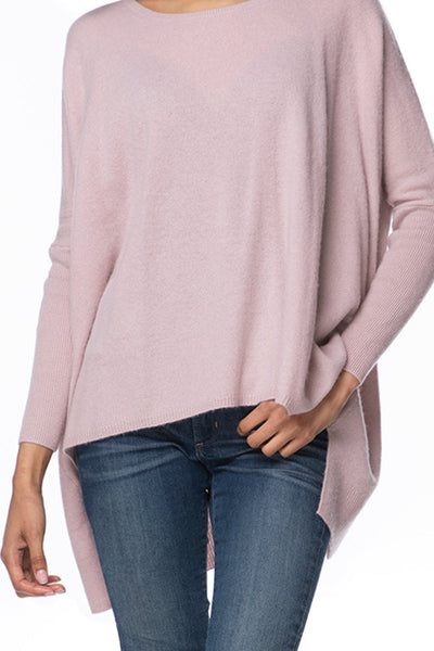 Subtle Luxury Cashmere Sweater Cashmere Loose & Easy Crew Sweater / S/M / Rose Dust 100% Cashmere Loose & Easy Crew Sweater