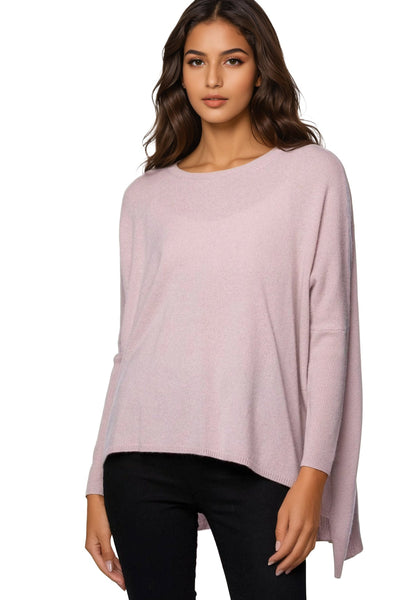 Subtle Luxury Cashmere Sweater Cashmere Loose & Easy Crew Sweater / XS/S / Carnation 100% Cashmere Loose & Easy Crew Sweater