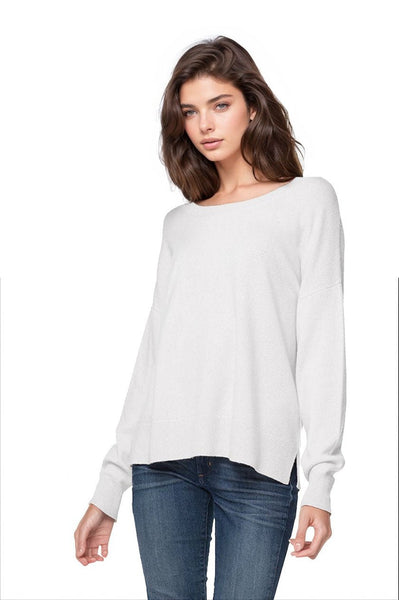 Subtle Luxury Cashmere Sweater Cashmere Loose & Easy Crew Sweater / XS/S / Snow 100% Cashmere Loose & Easy Crew Sweater New Arrivals