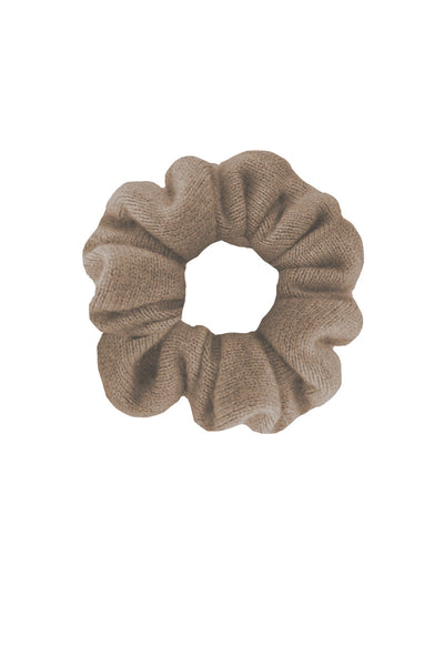 Subtle Luxury Cashmere Toast / One Size 100% Cashmere Large Luxury Hair Scrunchie
