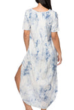 Subtle Luxury Dress Sophia Maxi Dress in Tie Dye and Stripe