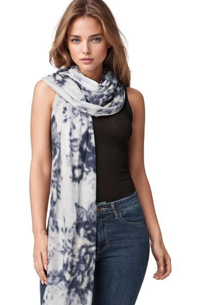Subtle Luxury Luxury Scarf 100% Cashmere Luxury Scarf in Winter Romance Print