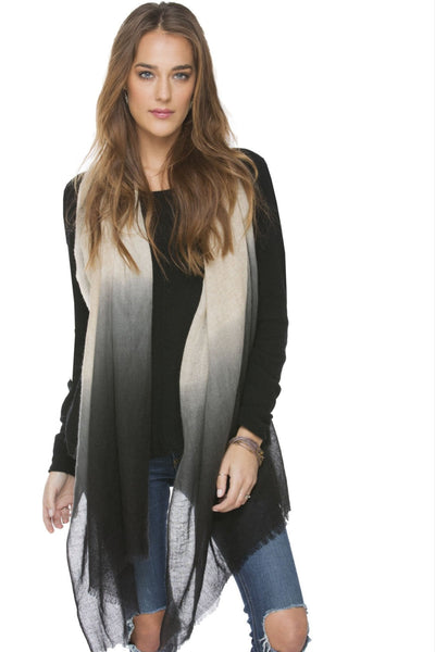 Subtle Luxury Luxury Scarf 100% Cashmere Luxury Wrap Scarf in Ombre