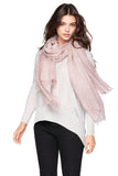 Subtle Luxury Luxury Scarf Rosewater / One Size 100% Cashmere Luxury Scarf, New York Parkway in Rosewater