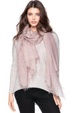 Subtle Luxury Luxury Scarf Rosewater / One Size 100% Cashmere Luxury Scarf, New York Parkway in Rosewater