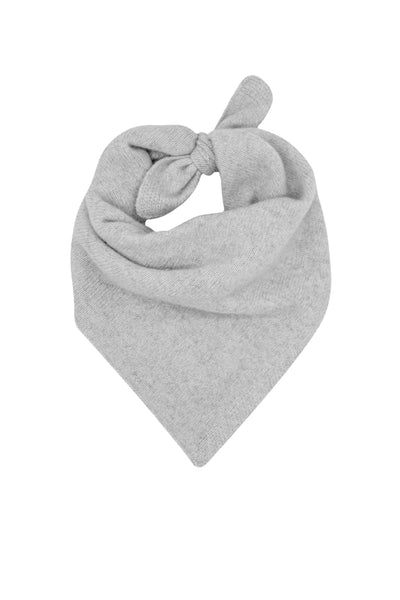 Subtle Luxury Luxury Scarf Sterling Grey / One Size 100% Cashmere Knit Luxury Square Bandana Scarf Accessory