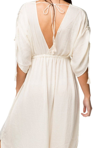 Subtle Luxury Maxi La Boeme Kaftan Dress in Satin