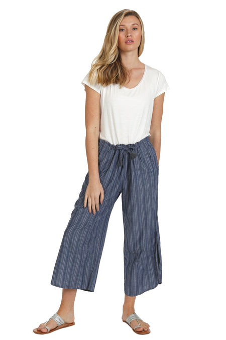 Double Gauze Getaway Pant in White
