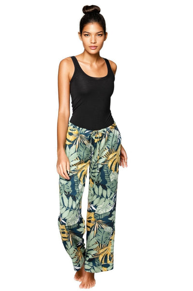 Subtle Luxury Pant Bailey Beach Drawstring Pant in Tropical Prints On Sale Now