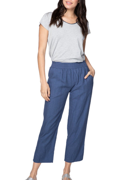 Subtle Luxury Pant S/M / Ocean / 55% Linen/45% Viscose Comfort at Home Linen Blend Beach Pant