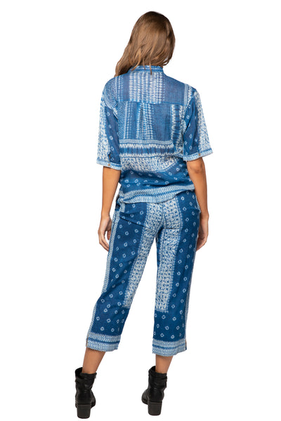Subtle Luxury Pant S/M / Shibori Lira Shibori Pigment Dye Beach Pant