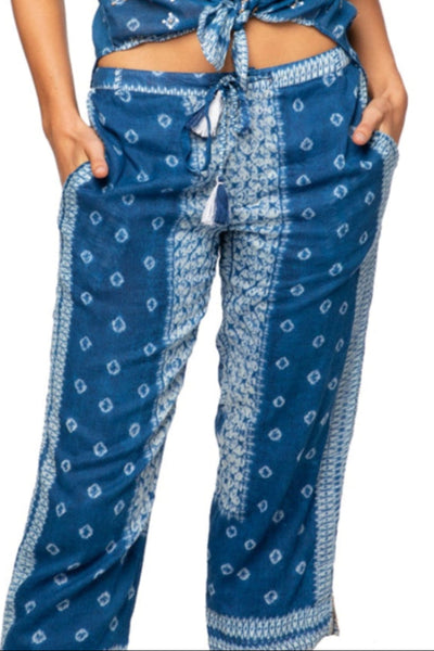Subtle Luxury Pant S/M / Shibori Lira Shibori Pigment Dye Beach Pant