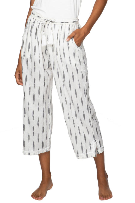 Vivianne Pant in Double Gauze with Multi Color Embroidery