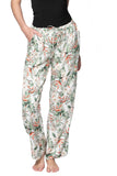 Subtle Luxury Pant XS/S / White / 100% Polyester Bailey Beach Pant in Blooming Paradise Print