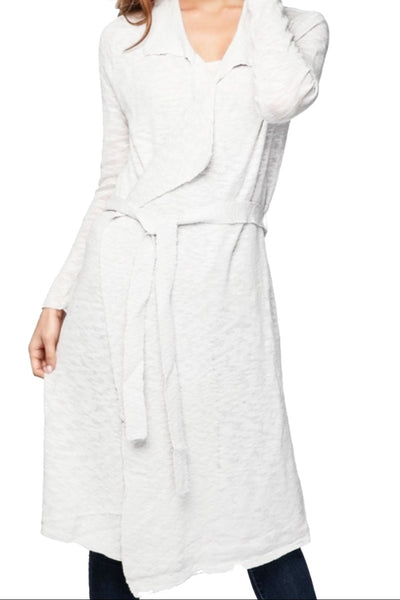 Subtle Luxury Robe Duster Season-less Sweater Knit Robe / S/M / White Season-less Chic Sweater Knit Long Cardigan Robe