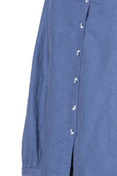 Subtle Luxury Shirts Aveline Button Front Linen Blend Shirt