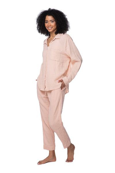 Subtle Luxury Shirts S/M / Dust / 100% Cotton Double Gauze Double Gauze Unforgettable Shirt in Solids