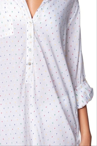 Subtle Luxury Shirts XS/S / Confetti Dot / 100% Cotton Boyfriend Shirt in Cotton Novelty Fabrics