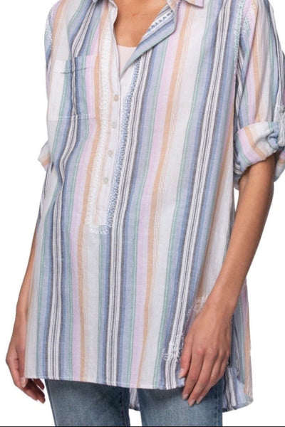 Subtle Luxury Shirts XS/S / Sun Rays / 100% Cotton Boyfriend Shirt in Cotton Novelty Fabrics
