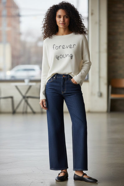subtle-luxury-sweater-Forever-Young-smoke-surf-forever-young-zen-jane-drop-shoulder-crew-forever-young-embroidery-lt grey surf with black