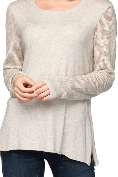 Subtle Luxury Sweater M/L / Surf / Zen Blend Zen Blend Annie Crew Neck Fine Gauge Sweater