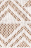 Subtle Luxury Sweater S/M / White w/Geo Pyramids contrast Mixed Media Patchwork Knit Kimono | Subtle Luxury