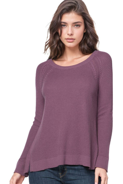 Subtle Luxury Sweater XS/S / Concord / Zen Blend Zen Blend Stephanie Thermal Stitch Crew Sweater