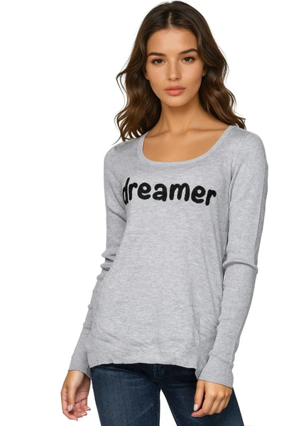 Subtle Luxury Sweater XS/S / Smoke / Dreamer Eve Zen Blend Crewneck Sweater – “Dreamer” Embroidery