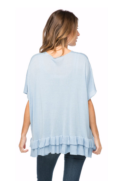 Subtle Luxury Sweater Zen Blend Nora Ruffle Tunic Sweater