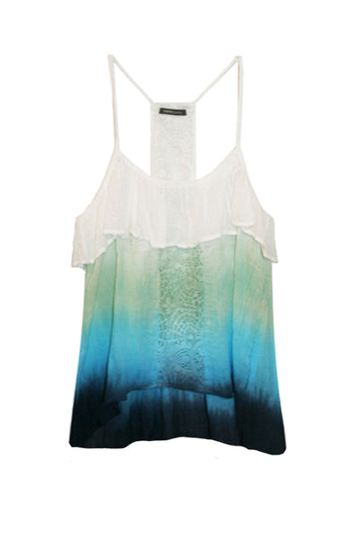 Subtle Luxury Top Isabelle Tank / XS/S / Ocean Dip Dye Almost Vintage - Isabelle Washed Cotton Gauze Tank