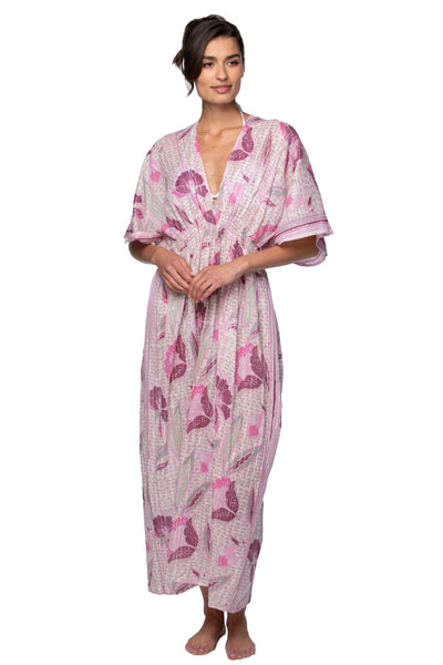 The Oasis Print Maxi Sundress Coverup - Subtle Luxury