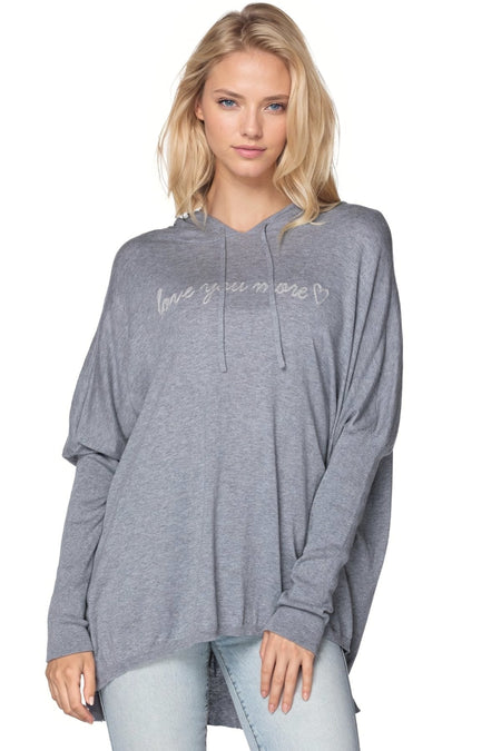 Zen Jane Drop Shoulder Crew "Forever Young" Embroidery