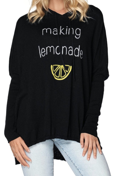 Zen Blend Sweater XS/S / MKL-Black Zen "Reese" Hoodie Pullover in Making Lemonade Embroidery