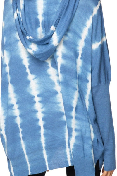 Zen Blend Sweater XS/S / Ocean Tie Dye Zen "Reese" Hoodie Pullover Sweater in Ocean Tie Dye