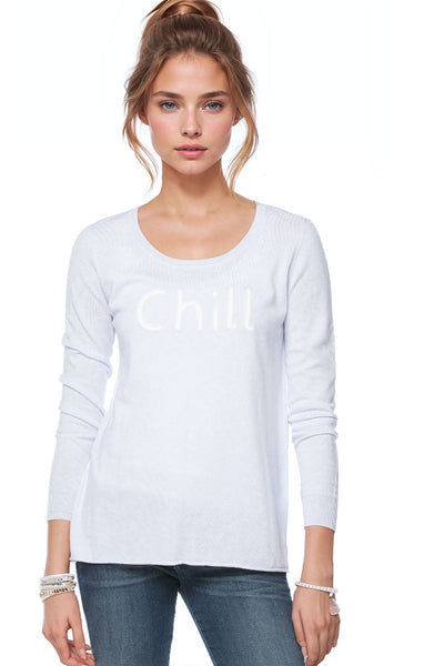 Zen Blend Sweater XS/S / Sky / Chill Zen Blend Crewneck Sweater with Stitched Embroidery on Sale Now